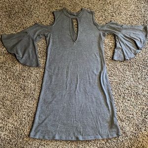 Keyhole cutout Sweater Dress